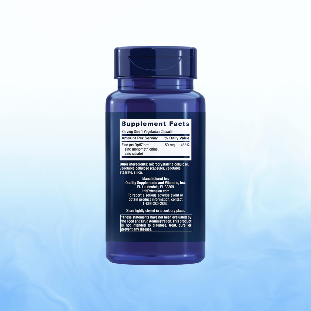 Zinc 50 Mg – Life Extension (90 Cápsulas)