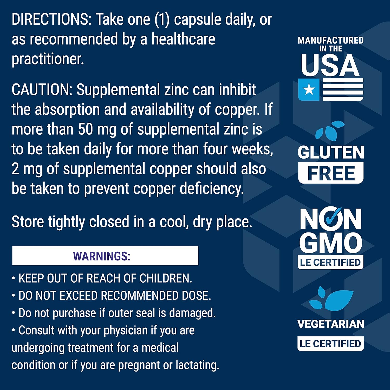 Zinc 50 Mg – Life Extension (90 Cápsulas)