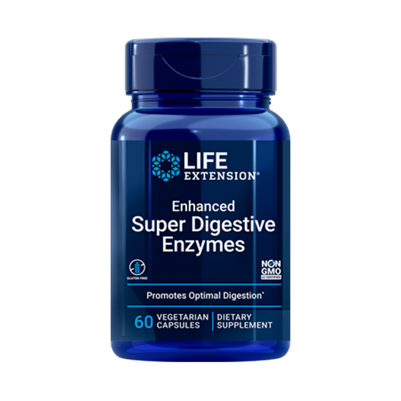 LIFE EXTENSION, Enhanced Super Digestive Enzymes, 60 Cápsulas vegetarianas | Enzimas Súper Digestivas Mejoradas