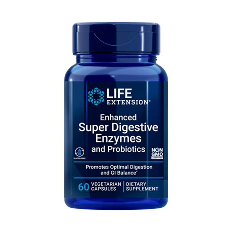 Enhanced super digestive enzymes and probiotics 60 caps