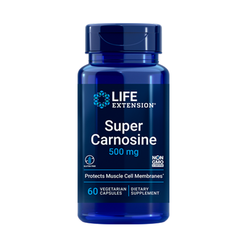 LIFE EXTENSION, Super Carnosine, 500 mg, 60 Cápsulas vegetarianas