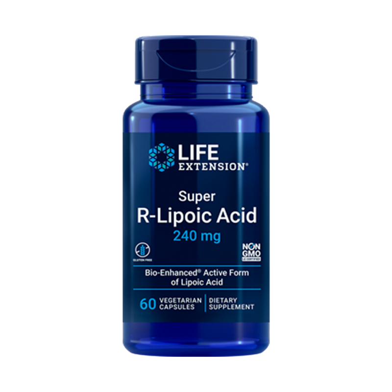 LIFE EXTENSION, Súper Ácido R-Lipoico, 240 mg, 60 Cápsulas vegetarianas | Super R-Lipoic Acid