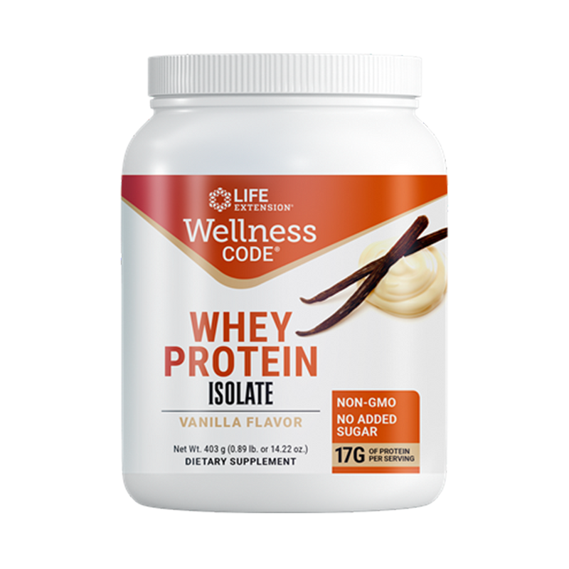 Whey Protein Isolate Vanilla Flavor .454 grs