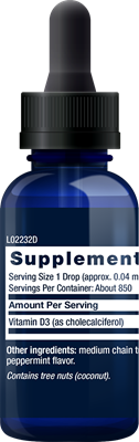 LIFE EXTENSION, Vitamina D3 líquida, Sabor a menta, 50 mcg (2000 IU) | Liquid Vitamin D3, Mint Flavor
